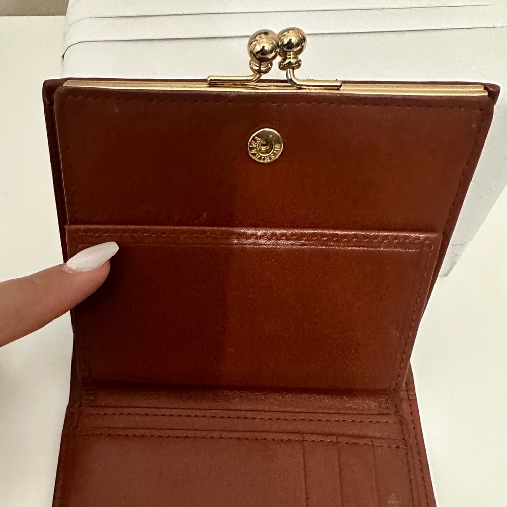 Vintage BURBERRY'S Plaid Print Compact Wallet 284$ Clippers ball. Coins wallet - Picture 2 of 14